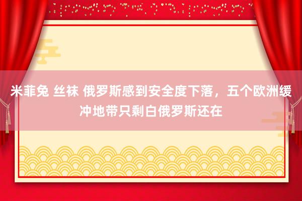 米菲兔 丝袜 俄罗斯感到安全度下落，五个欧洲缓冲地带只剩白俄罗斯还在