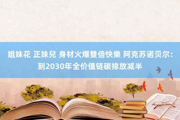 姐妹花 正妹兒 身材火爆雙倍快樂 阿克苏诺贝尔：到2030年全价值链碳排放减半